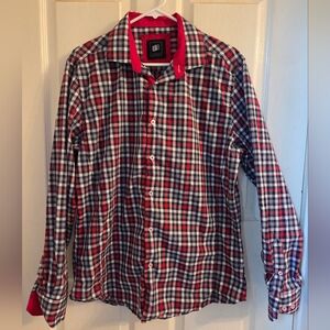 Bachrach Checkered Button Down
